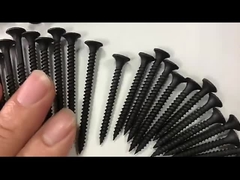 जिप्सम बोर्ड टोर्निलोस ड्रायवॉल स्क्रू मोटे धागे वाला काला फॉस्फेट बिगुल हेड स्क्रू