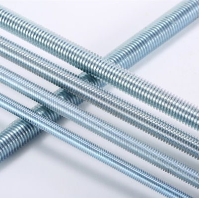 गुणवत्ता  ISO9001 Gr8.8 Zinc Plated Thread Rods Galvanized Full Thread Bar Bolts कारखाना