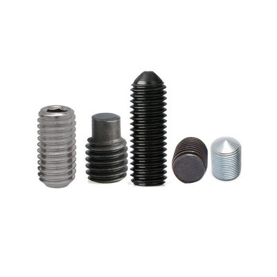 गुणवत्ता  Custom Flat Point Hollow Hexagon Set Screws SS304 Hex Socket Allen Nose Grub Screw Set कारखाना
