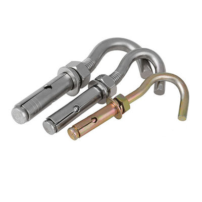 गुणवत्ता  Ring Hook Concrete Sleeve J Type Expansion Anchor Bolts Zinc Plated Stainless Steel कारखाना