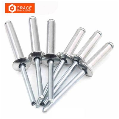 गुणवत्ता  Aluminum Metal 8mm Countersunk Head Blind Rivets Galvanized कारखाना